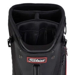 Titleist Jet Black Premium Golf Stand Bag -Golf Gear Sales 2020jetblackpremiumstandbagblackred4