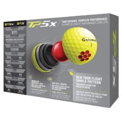TaylorMade TP5x Golf Balls -Golf Gear Sales 2021tp5xballsyellow3