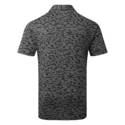 Adidas Go-To Camo Print Golf Polo Shirt 5 Adidas Go-To Camo Print Golf Polo Shirt -Golf Gear Sales Adidas AW22 Go To Camo Print Polo Shirt HF9039 SHADI675 Black Grey Six Back