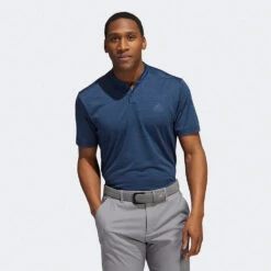 Adidas Texture Stripe Golf Polo Shirt -Golf Gear Sales Adidas AW22 Texture Stripe Polo Shirt HM8261 SHADI686 Collegiate Navy Crew Navy Model 1