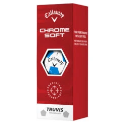 Callaway Chrome Soft Truvis Golf Balls 7 Callaway Chrome Soft Truvis Golf Balls -Golf Gear Sales Callaway 2022 Chrome Soft Truvis Golf Balls White Blue Yellow 4