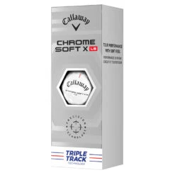 Callaway Chrome Soft X LS Triple Track Golf Balls -Golf Gear Sales Callaway 2022 Chrome Soft X LS Triple Track Golf Balls White 4