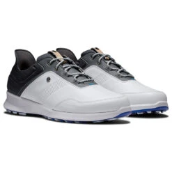 FootJoy FJ Stratos 50072 Golf Shoes -Golf Gear Sales FootJoy FJ Stratos 50072 Golf Shoes White Black Forged Iron Blanc de Blanc 3