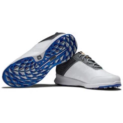 FootJoy FJ Stratos 50072 Golf Shoes -Golf Gear Sales FootJoy FJ Stratos 50072 Golf Shoes White Black Forged Iron Blanc de Blanc 6