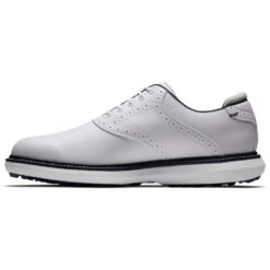 FootJoy FJ Traditions Spikeless 57927 Golf Shoes -Golf Gear Sales FootJoy FJ Traditions Spikeless Shoes White Navy 4