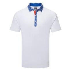 FootJoy Tossed Tulip Trim Pique Golf Polo Shirt