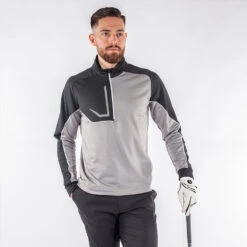 Galvin Green Daxton Insula Golf Pullover 12 Galvin Green Daxton Insula Golf Pullover -Golf Gear Sales Galvin Green AW22 DAXTON G124270 SHARKSKIN BLACK WHITE model 1