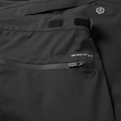 Ping Sensor Dry 2.5 Waterproof Golf Pants -Golf Gear Sales Ping AW22 Sensory Dry 2.5 Graphene Waterproof Pants Black P03491 WPPIN016 33 Leg Detail