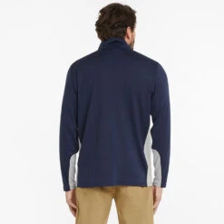 Puma Gamer 1/4 Zip Golf Popover -Golf Gear Sales Puma SS22 Gamer 1 4 Zip Sweater 599127 03 Code SWPUM231 M Navy Blazer model 3