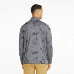 Puma Cloudspun Lowlands 1/4 Zip Golf Popover 11 Puma Cloudspun Lowlands 1/4 Zip Golf Popover -Golf Gear Sales Puma Cloudspun Lowlands 1 4 Zip Golf Popover Quiet Shade Heather 537067 02 SWPUM258 Model 3