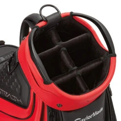 TaylorMade 2022 Stealth Golf Tour Staff Bag 7 TaylorMade 2022 Stealth Golf Tour Staff Bag -Golf Gear Sales TaylorMade 2022 Tour Staff Bag Black Red 4