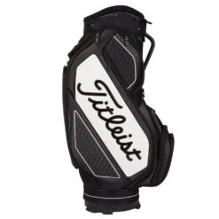 Titleist Tour Series Midsize Staff Golf Cart Bag -Golf Gear Sales Titleist 2022 Tour Series Midsize Staff Cart Bag Black White 3