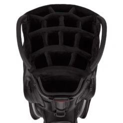 Titleist Jet Black Premium StaDry Golf Cart Bag -Golf Gear Sales Titleist 2022 Tour Series Premium StaDry Cart Bag Black White 4