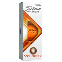Titleist Velocity Matte Golf Balls -Golf Gear Sales Titleist 2022 Velocity Golf Balls Orange 4