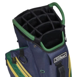 Titleist Cart 14 Shamrock Golf Cart Bag -Golf Gear Sales Titleist 2023 Cart 14 Shamrock Golf Cart Navy Green Gold 4