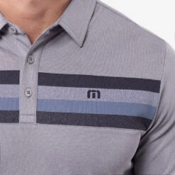 TravisMathew Private Dock Golf Polo Shirt -Golf Gear Sales Travis Mathew SS21 Private Dock Golf Polo Shirt 1MW149 SHTRA054 M Heather Medium Grey Model 2