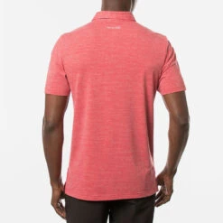 TravisMathew The Heater Golf Polo Shirt Black 11 TravisMathew The Heater Golf Polo Shirt Black -Golf Gear Sales Travis Mathew SS21 The Heater Golf Polo Shirt 1MW395 Code SHTRA039 M Heather Scooter model 3