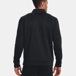 Under Armour Fleece 1/4 Zip Golf Sweater 11 Under Armour Fleece 1/4 Zip Golf Sweater -Golf Gear Sales Under Armour AW22 1 4 Zip Sweater 1373358 001 SWUND171 XL Black Black Model 3