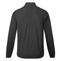 Under Armour Storm Windstrike 1/2 Zip Golf Wind Top -Golf Gear Sales Under Armour AW22 Storm Windstrike 1 2 Zip Wind Top 1370156 001 WTUND084 S Black Jet Gray Back