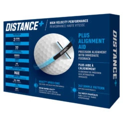 TaylorMade Distance Plus Golf Balls -Golf Gear Sales distanceplusballswhite3