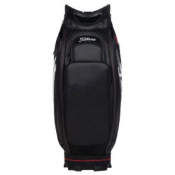 Titleist Jet Black Golf Tour Staff Bag -Golf Gear Sales jetblackstafftourbagblackred3